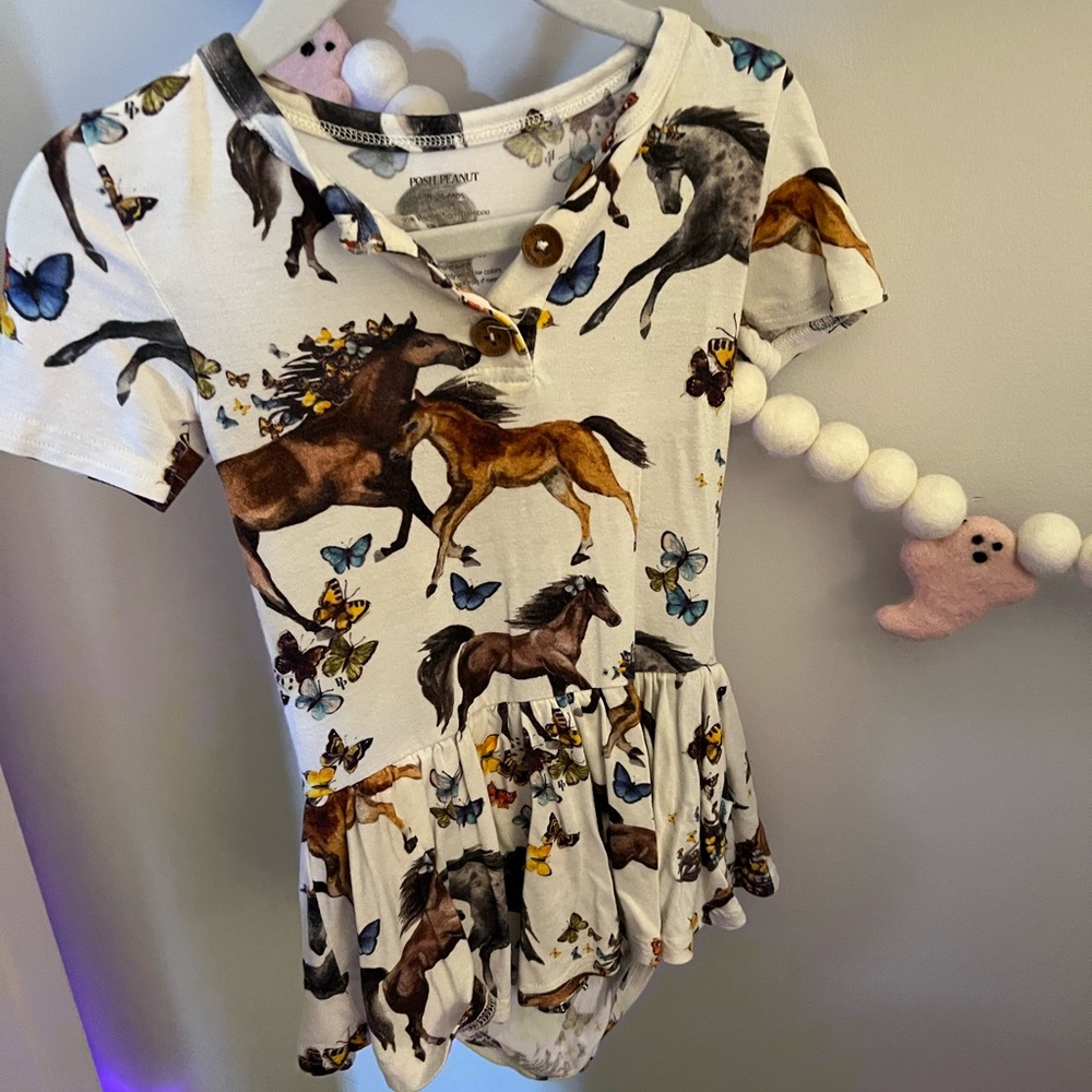 Posh peanut Claire body suit dress 18-24 months